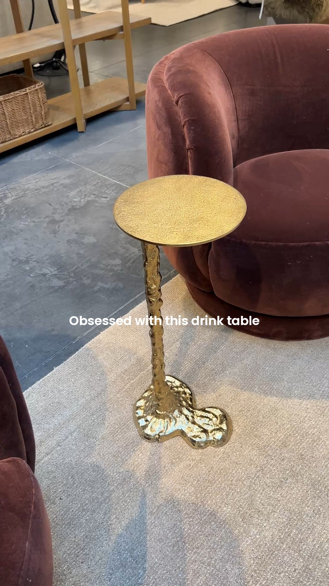 Gold drink table for your living room home decor. Add one next to an accent chair or your sofa for an elevated look!

#LTKmomlife #LTKHome #LTKOver40