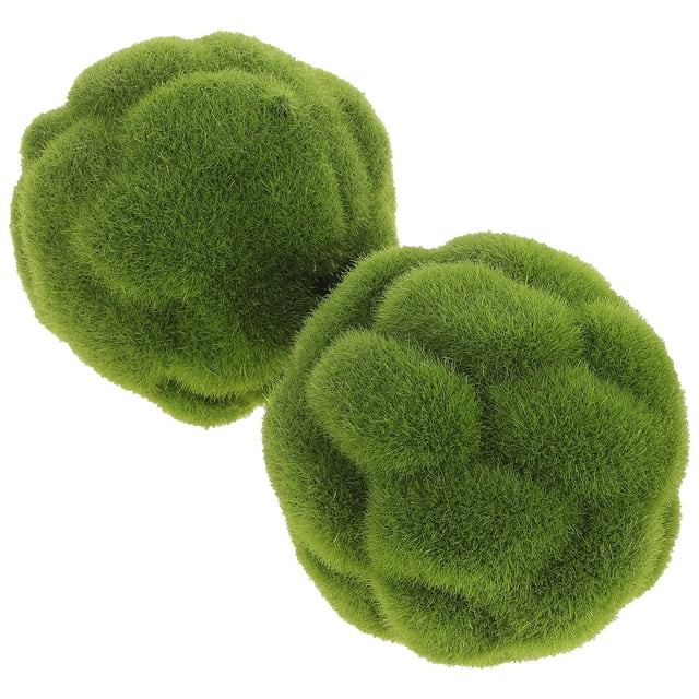 NUOLUX 2pcs Preserved Moss Decorative Moss Balls Decor Balls Green Moss Decor Indoor Ornaments - ... | Walmart (US)