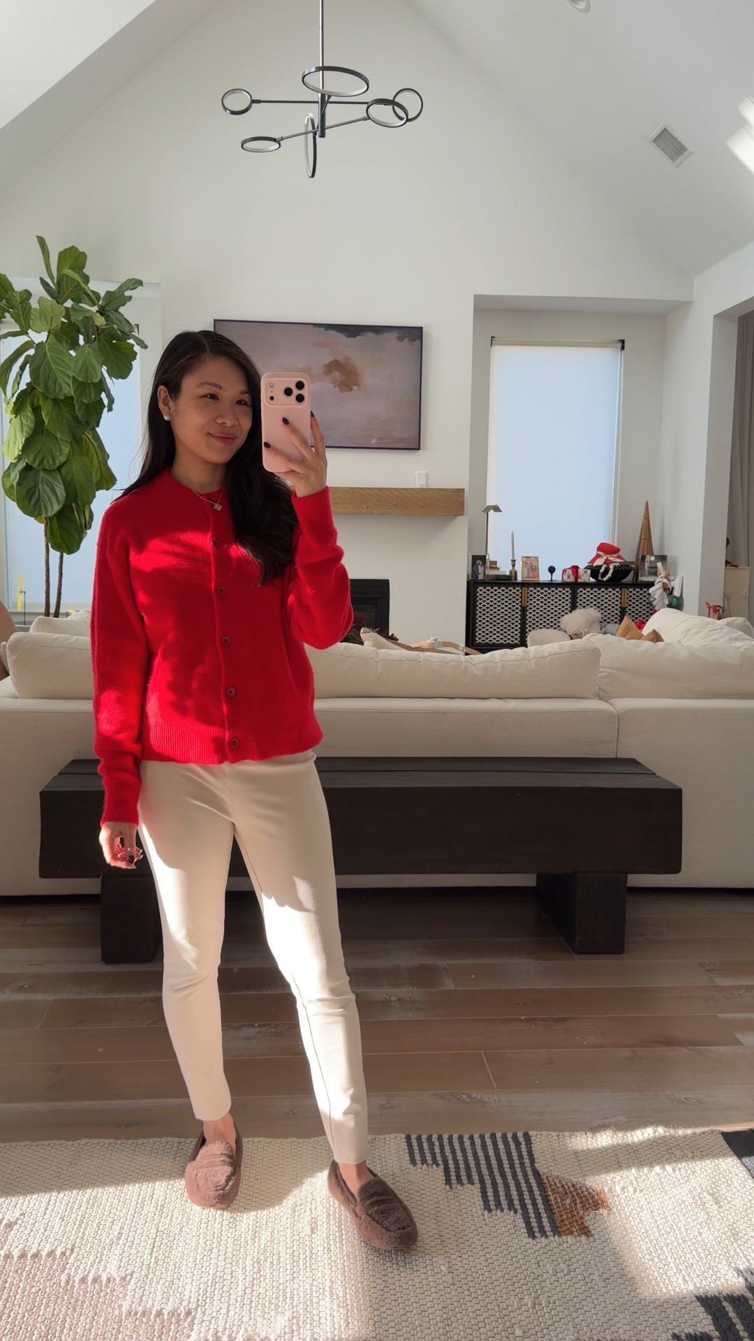 Casual winter outfit with a relaxed cashmere cardigan. Love this for postpartum because it’s breastfeeding friendly and so warm without being bulky. Cashmere is my favorite for winter warmth. Pairing with washable ponte fold down leggings that are on major sale  

#LTKPetite #LTKSaleAlert