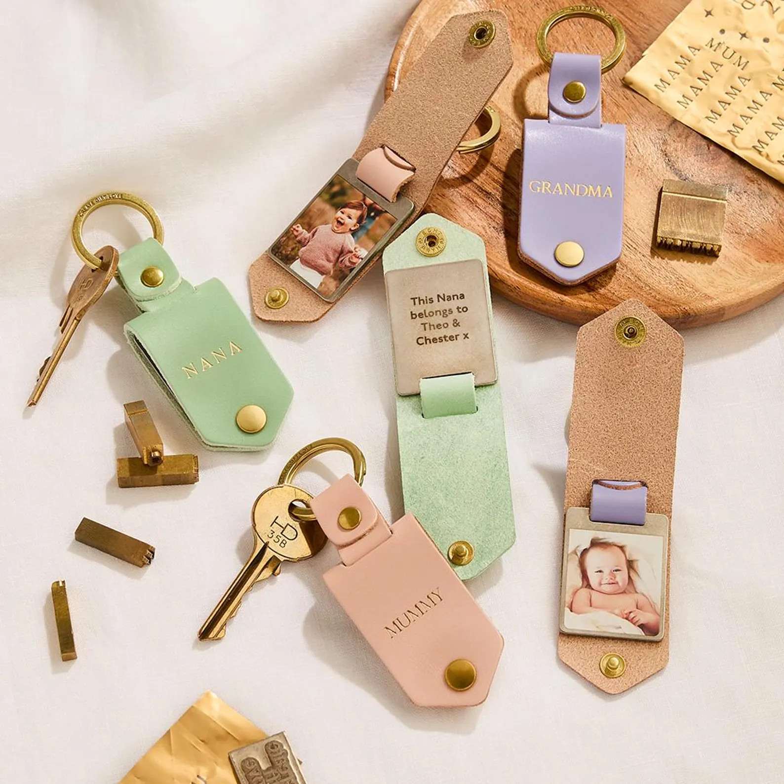 Personalized Photo Leather Keyring for Her *US TARIFFS COVERED* | Etsy (US)