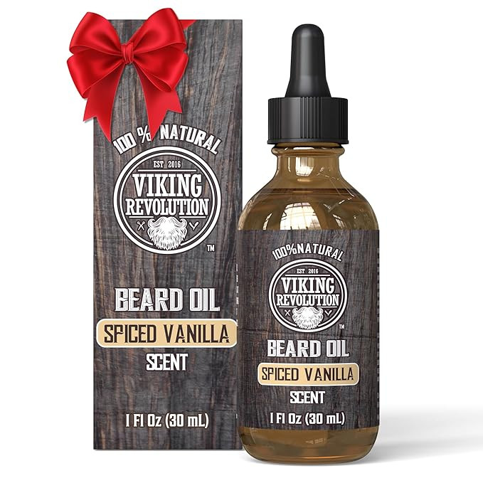 Viking Revolution Beard Oil for Men - Natural Mens Beard Oil with Argan Oil and Jojoba Oil - Bear... | Amazon (US)