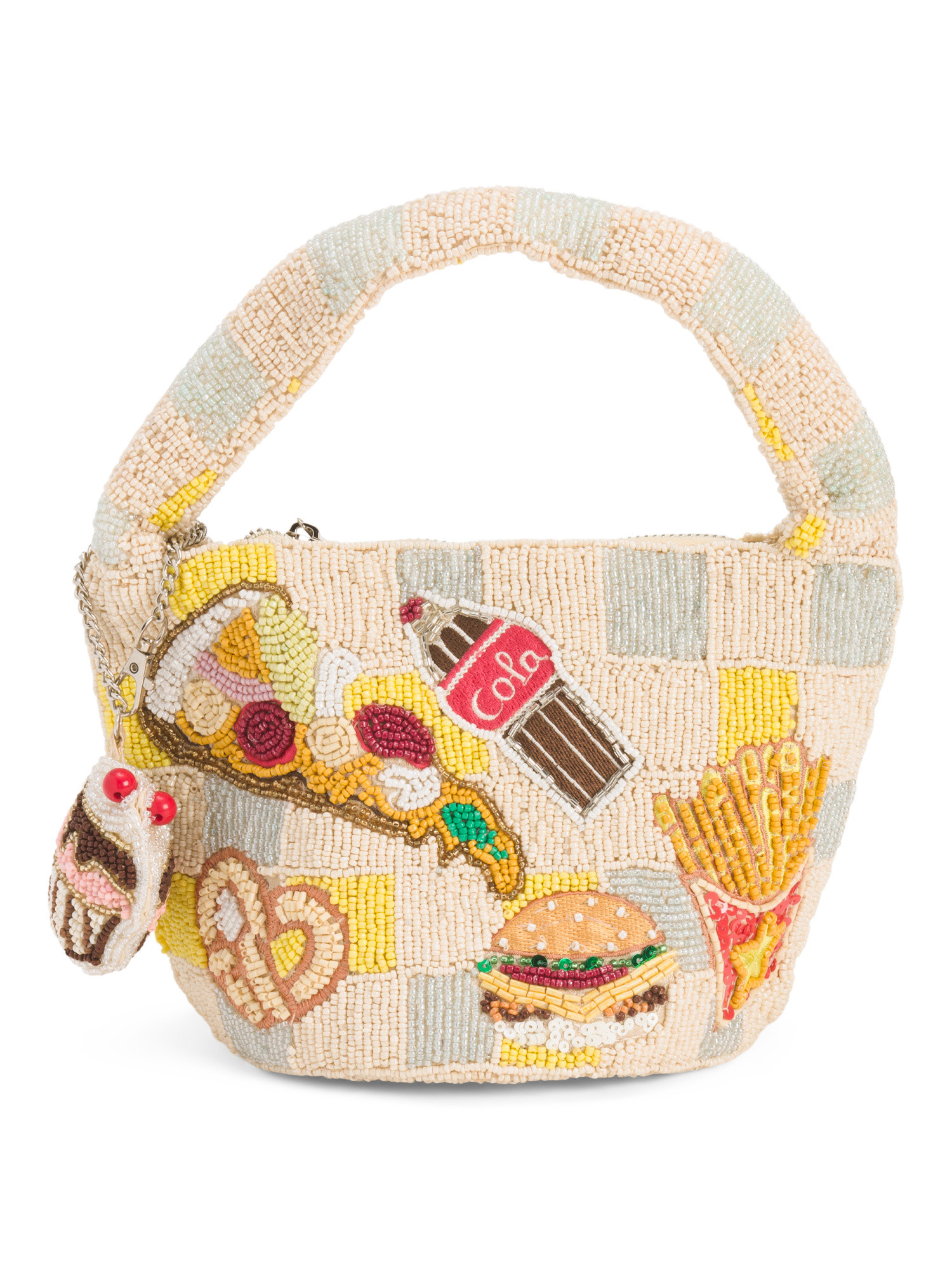Beaded Food And Drink Checkered Handbag | Handbags | Marshalls | Marshalls