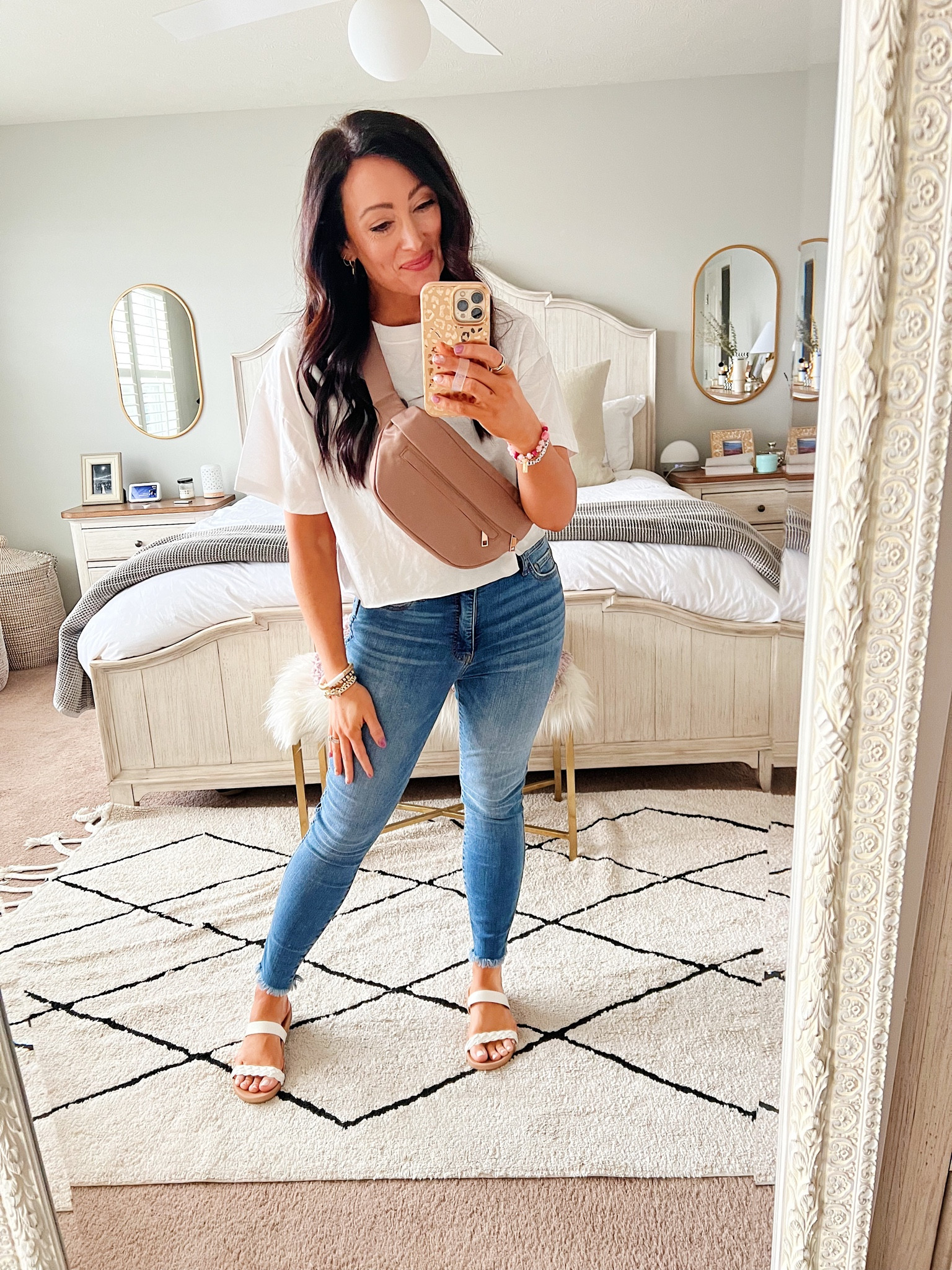 • medium tee - thinner material than the other one 
• size 4 denim
• sandals tts 


#LTKunder50 #LTKFind #LTKitbag