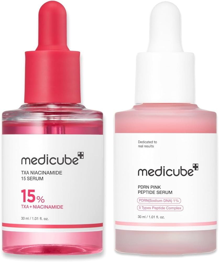 medicube Ultimate Clear Glass Skin Serum Duo: TXA + Niacinamide 15% Glow Facial Serum and PDRN Pi... | Amazon (US)