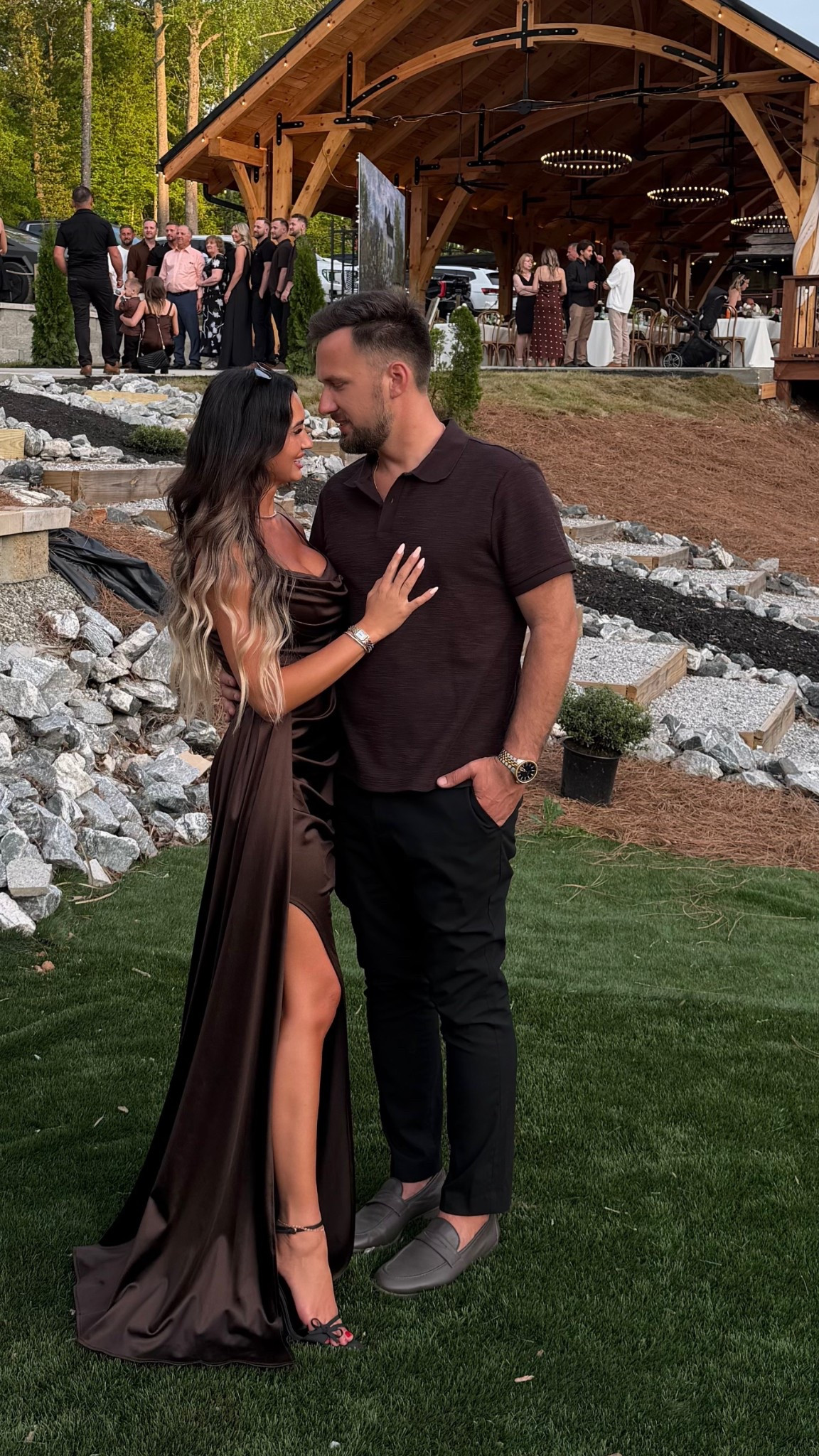 Brown satin maxi dress

#LTKootd #LTKWedding #LTKgrwm