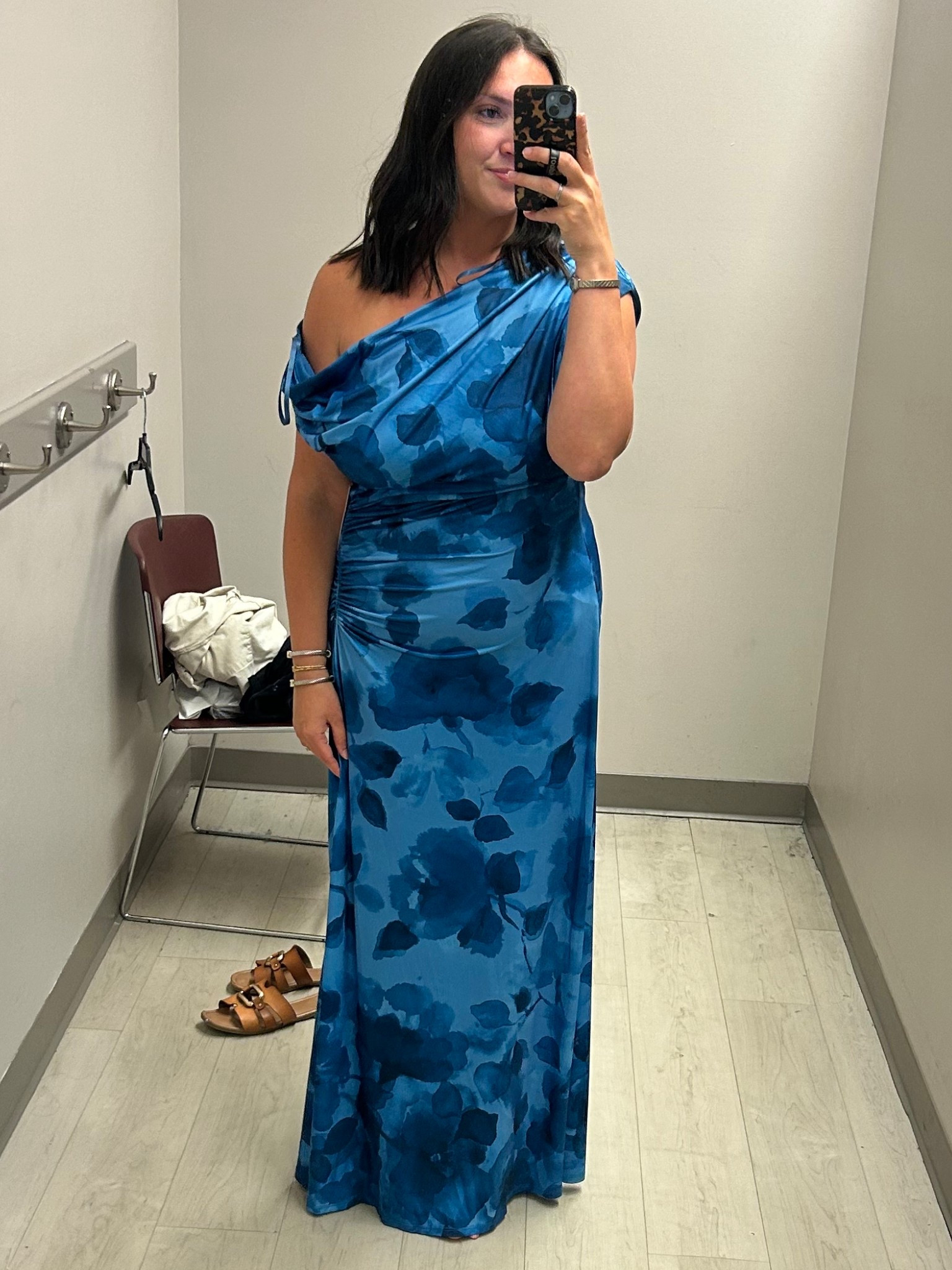 This off the shoulder blue floral maxi dress was absolutely perfect for the beach wedding we attended this weekend. This dress was so soft and comfortable and made extremely well! I was so surprised this beautiful dress at Jc penny! Comes in different solid colors as well! Perfect beach wedding guest dress! I got a size 12!

#LTKootd #LTKWedding #LTKMidsize