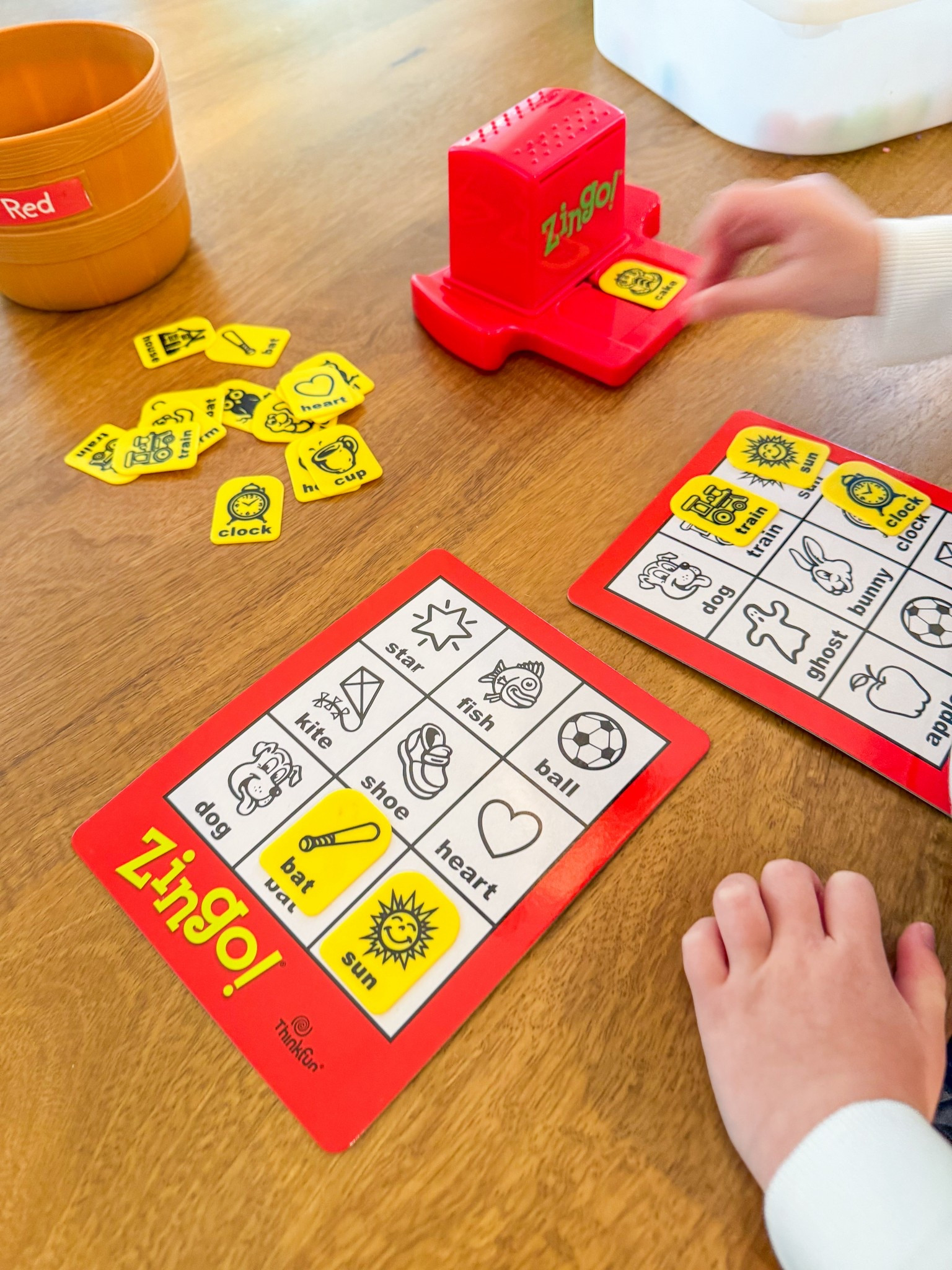Today’s morning learning was a lively game of Zingo! Such a fun way to develop word recognition, matching, game rules and concentration! 

#LTKKids #LTKFamily