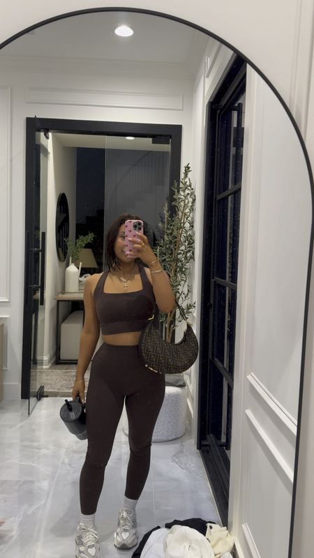 MY GO TO LEGGINGS & I finally place another order but got a set. I AM IN LOVE!!!! The softest set ever. Wearing small 

Buffbunny
Matching set
Brown set
Leggings
Workout set


#LTKfitness #LTKVideo #LTKfindsunder50