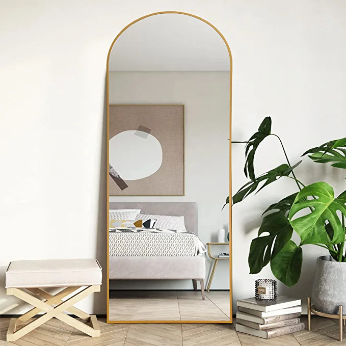 Amazon.com: Natsukage Floor Mirror Full Length Mirror Large Long Mirror Wall Mounted Mirror Full ... | Amazon (US)
