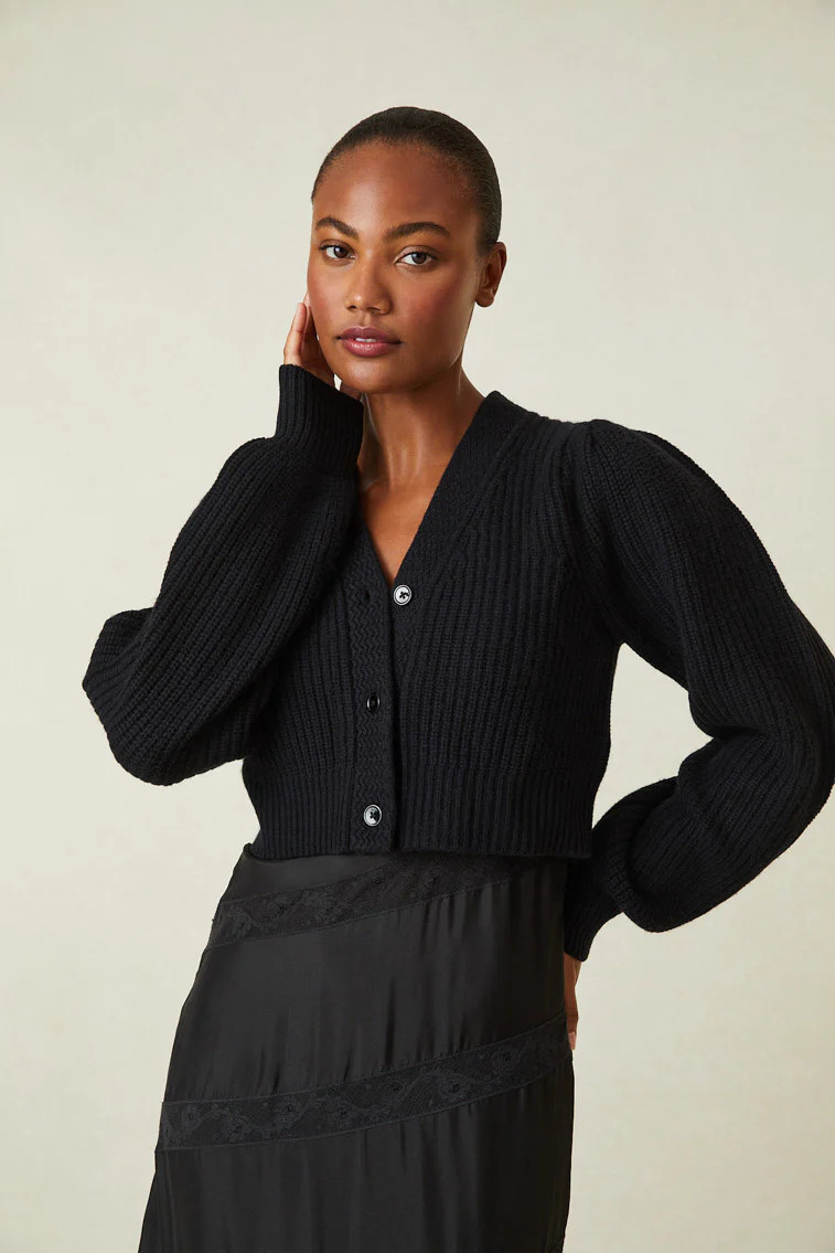 Avignon Crop Cardigan | LOVESHACKFANCY