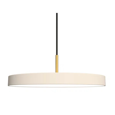 Pressley 1-Light LED Single Drum Pendant AllModern Shade Color: White | Wayfair North America
