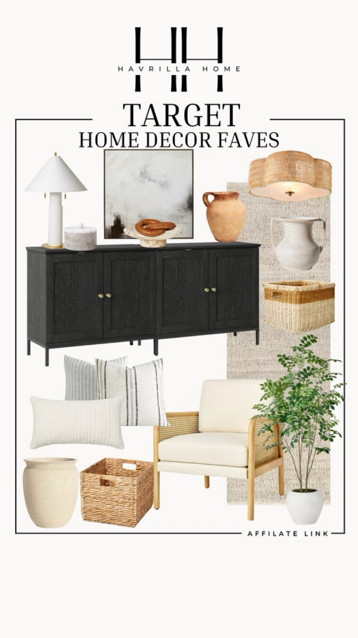 Target home decor faces, target decor on sale, black sideboard, black buffet, faux tree, framed wall art, pendant light, storage basket, throw pillow, neutral throw pillow, ceramic vase. Follow @havrillahome on Instagram and Pinterest for more home decor inspiration, diy and affordable finds home decor, living room, bedroom, affordable, walmart, Target new arrivals, winter decor, spring decor, fall finds, studio mcgee x target, hearth and hand, magnolia, holiday decor, dining room decor, living room decor, affordable home decor, amazon, target, weekend deals, sale, on sale, pottery barn, kirklands, faux florals, rugs, furniture, couches, nightstands, end tables, lamps, art, wall art, etsy, pillows, blankets, bedding, throw pillows, look for less, floor mirror, kids decor, kids rooms, nursery decor, bar stools, counter stools, vase, pottery, budget, budget friendly, coffee table, dining chairs, cane, rattan, wood, white wash, amazon home, arch, bass hardware, vintage, new arrivals, back in stock, washable rug, fall decor 

Follow my shop @havrillahome on the @shop.LTK app to shop this post and get my exclusive app-only content!

#liketkit #LTKstyletip #LTKsalealert #LTKhome
@shop.ltk
https://liketk.it/4BYjo

#LTKhome #LTKSeasonal #LTKxTarget
