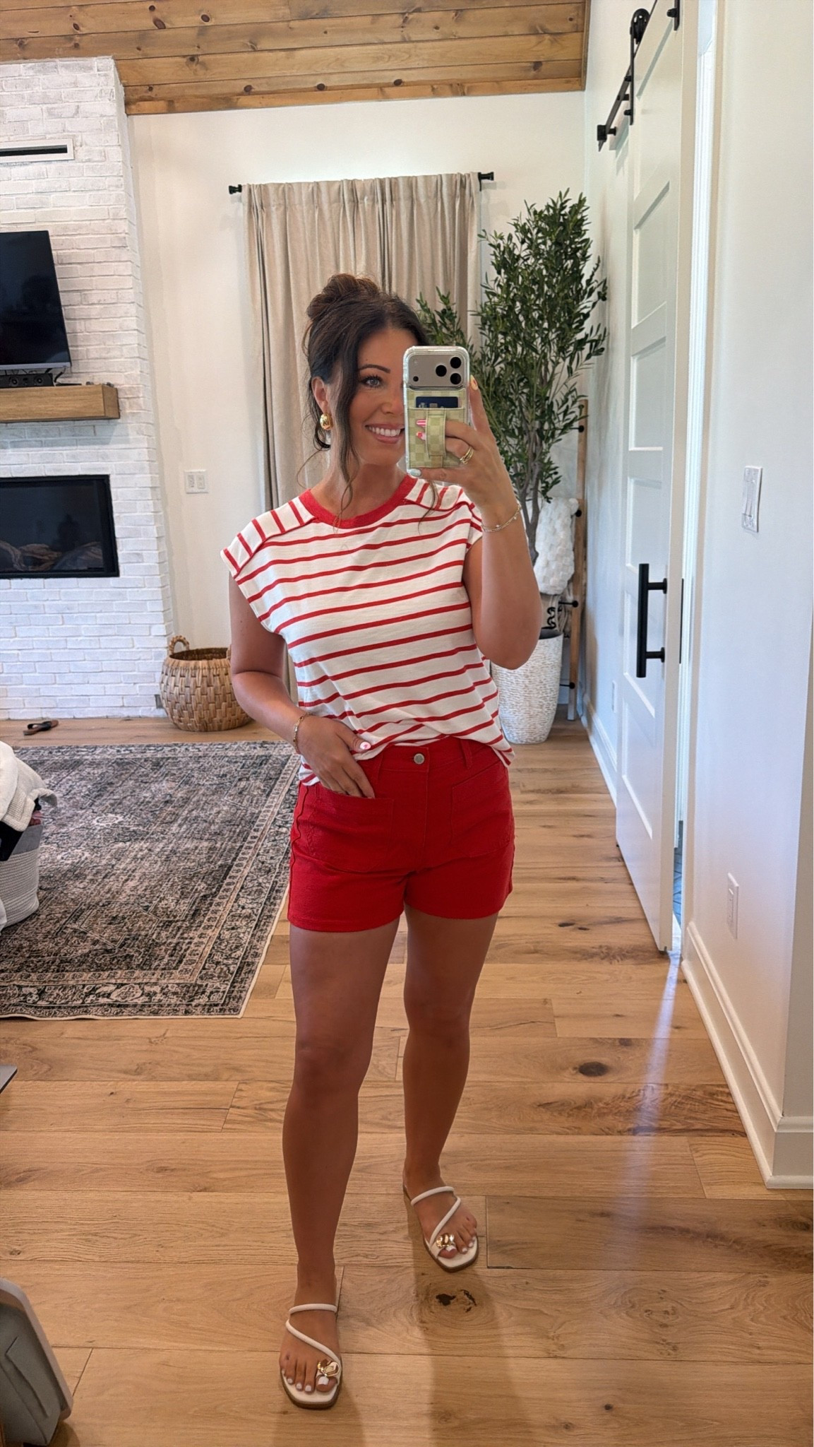 Walmart 4th July Fit! This look is so cute and comfortable!! These shorts come in so many different colors options!!

#LTKootd #LTKgrwm #LTKOver40