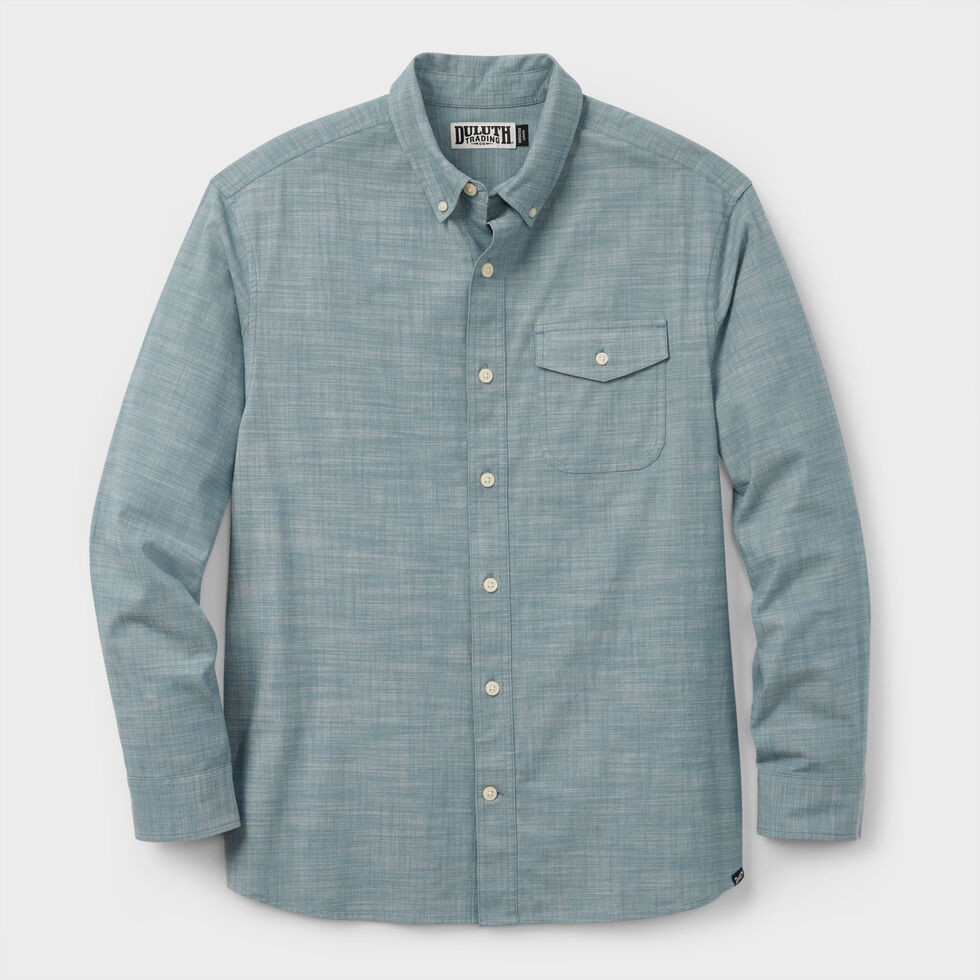 Men's Drumlin Slub Cotton Relaxed Fit Long Sleeve Shirt | Duluth Trading Company