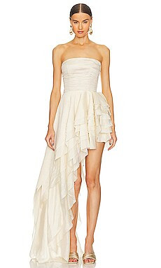Bronx and Banco Tulum Gown in Cream from Revolve.com | Revolve Clothing (Global)