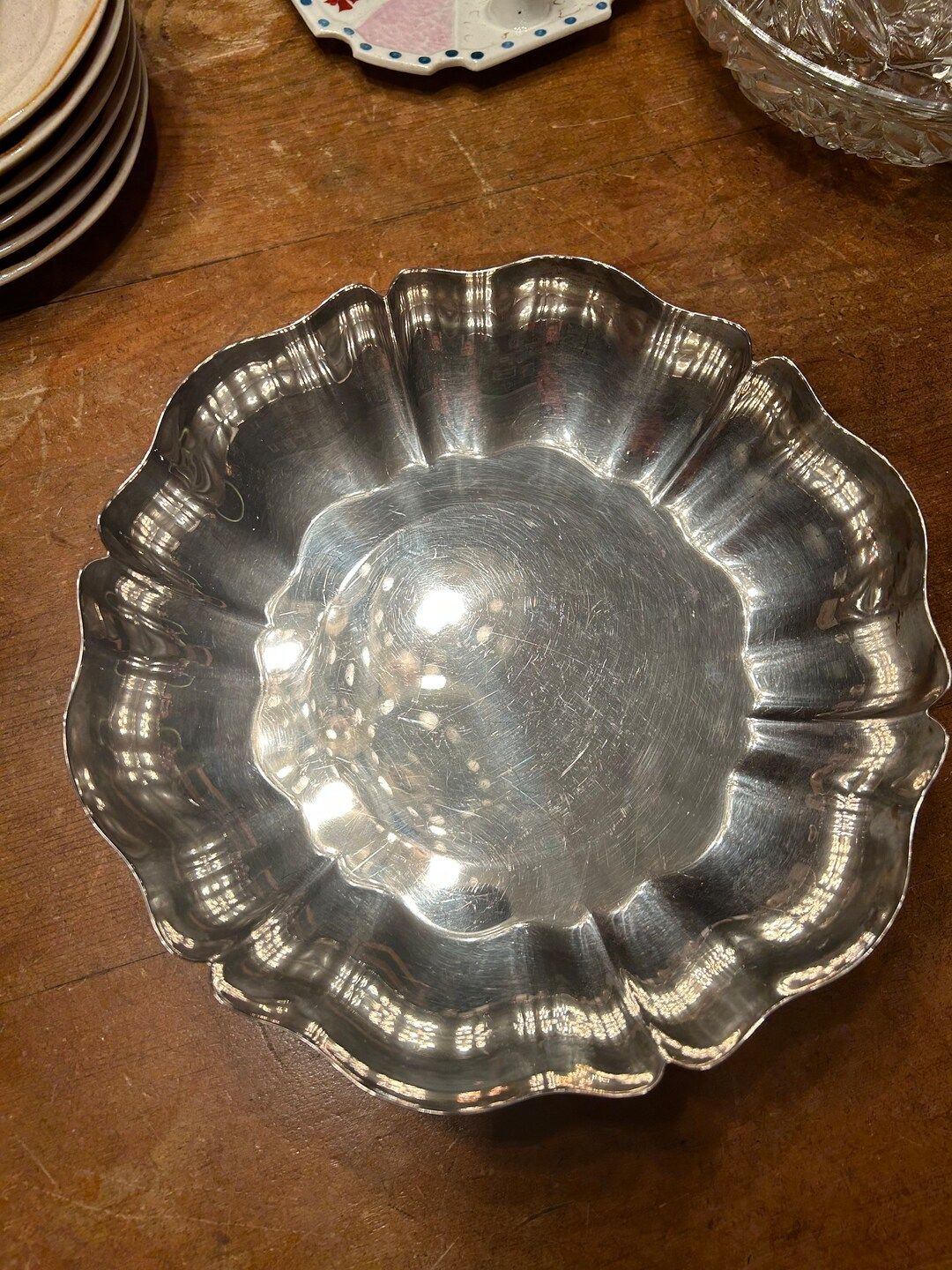 Oneida Silver Scalloped Dish - Etsy | Etsy (US)