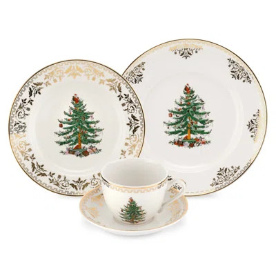 Spode Christmas Tree Gold 4-Pc Place Setting | Wayfair North America