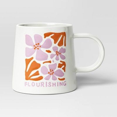 16oz Stoneware Flourishing Mug - Room Essentials™ | Target