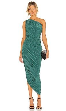 Norma Kamali Diana Gown in Mountain Green from Revolve.com | Revolve Clothing (Global)