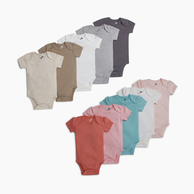 Small Story Short Sleeve Bodysuit Bundle (10 Pack) in Pink/Multi Size 0-3 Months | Babylist