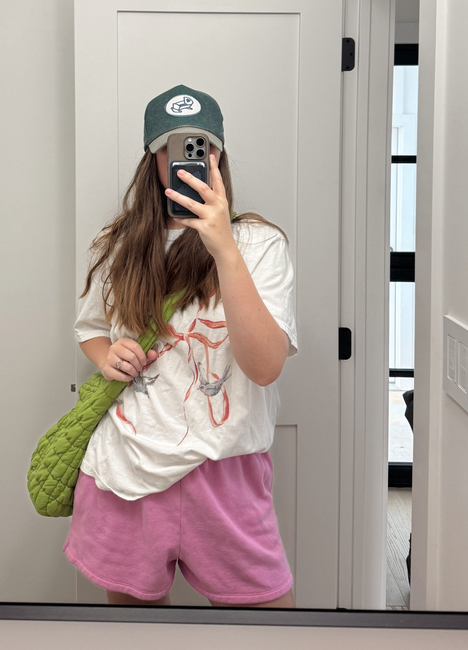 Mom fit. 
Wearing an XL in tee for an oversized fit. 
Tribe Kelley shorts: size large

#LTKSaleAlert #LTKItBag #LTKStyleTip