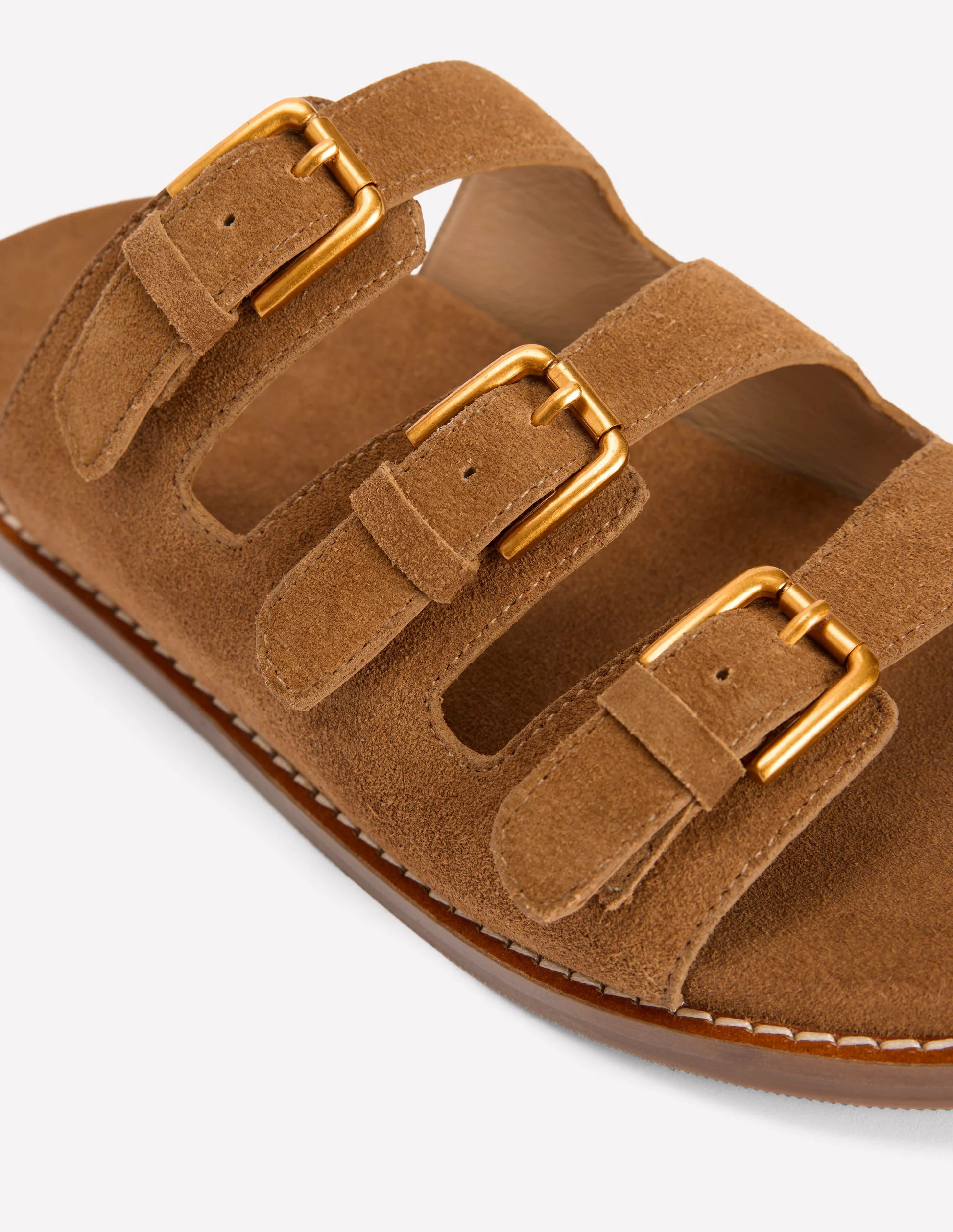 Triple Strap Footbed Sandal-Leopard | Boden (US)