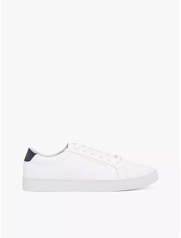 TH Flag Logo Leather Sneaker | Tommy Hilfiger | Tommy Hilfiger (US)