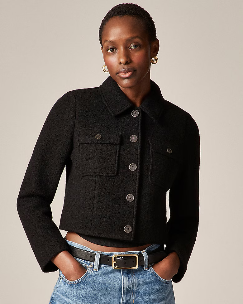 Lady jacket in Italian boiled wool | J. Crew US