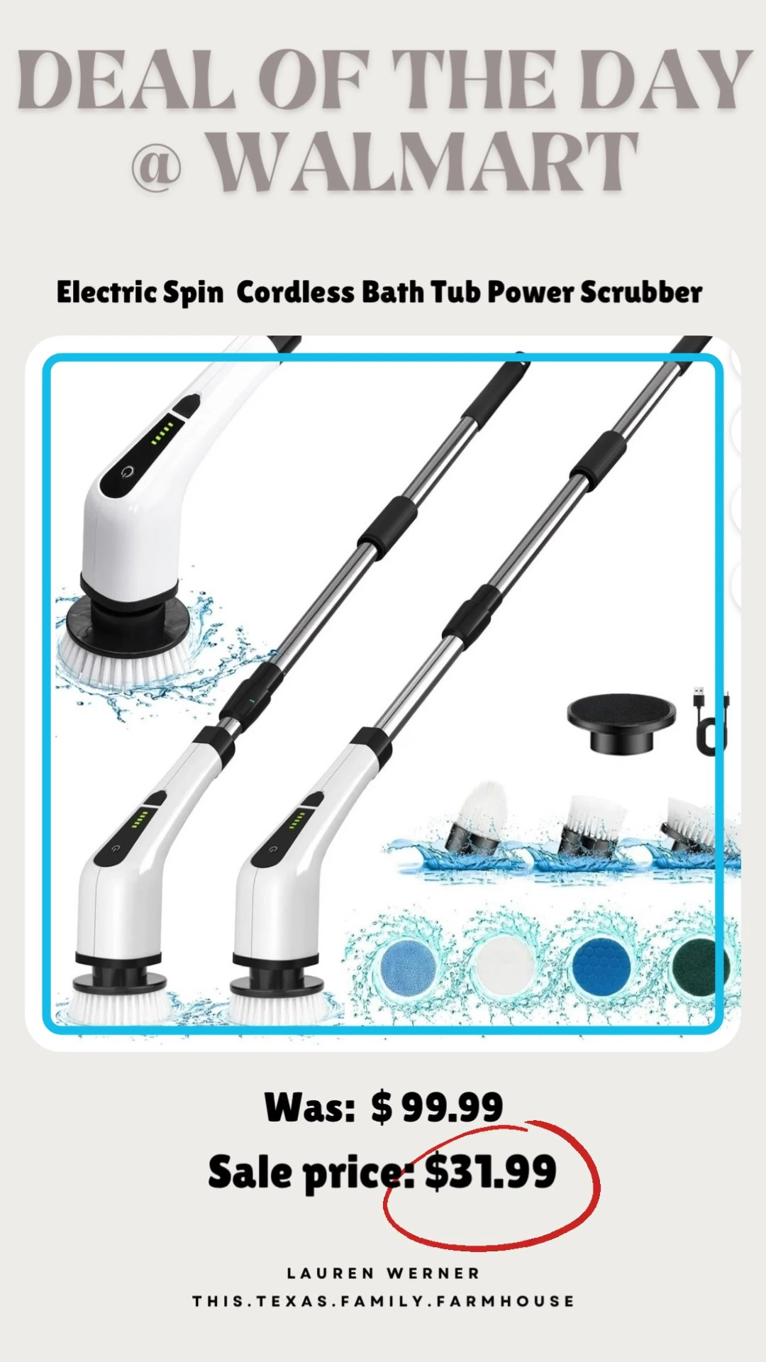 Save $68 dollars!!! 🙌 I've had this in my cart for a while now waiting for it to go on sale! Snagging it today for $31.99!! I vant wait to use it to clean my shower. I've read so many great reviews on it! 

#LTKSaleAlert #LTKFindsUnder50 #LTKSummerSales