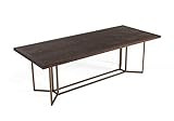 Limari Home Gloan Collection Modern Style Acacia Veneer 8 Persons Dining Room Table With Antique Bra | Amazon (US)