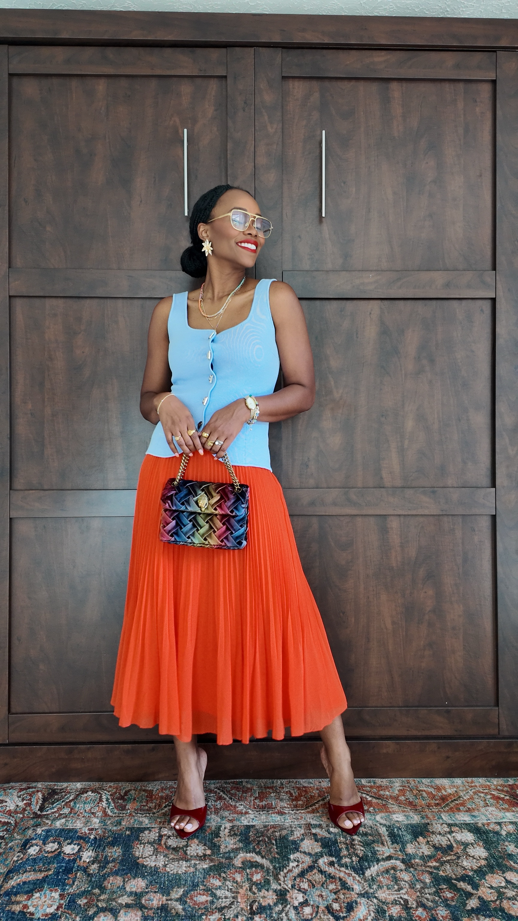 Proud aunty here. My nephew graduated from college academy with honors today. I drove for 4 hours to see him and this is what I wore to sit in a fart scented auditorium to cheer him on across the stage. Top is from Zara. The skirt is in poppy red. 

#LTKSummerEdit #LTKPetite #LTKFamily