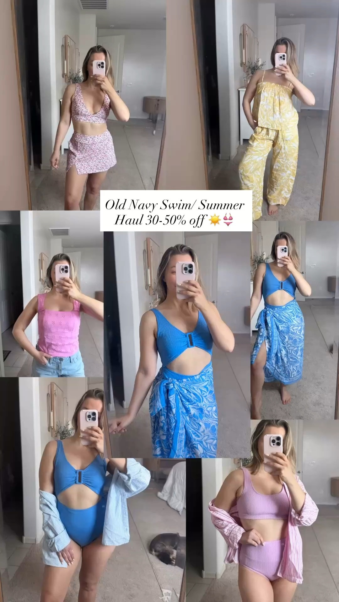Old navy Swim and summer haul all on major sale 30-50% off ! Wearing size xs or xs petite if they carry petite in the line. The swimsuits are so flattering and full coverage! 

Swim dress 
Bikini 
Sarong 
Swim coverup 
Pink 
Floral swim 
Girly 
Resort wear 
Matching set 

#LTKSaleAlert #LTKPetite #LTKSwim