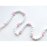 Simple Pink Heart Felt Ball Garland, Bunting, Banner - Valentine's Day | Etsy (US)