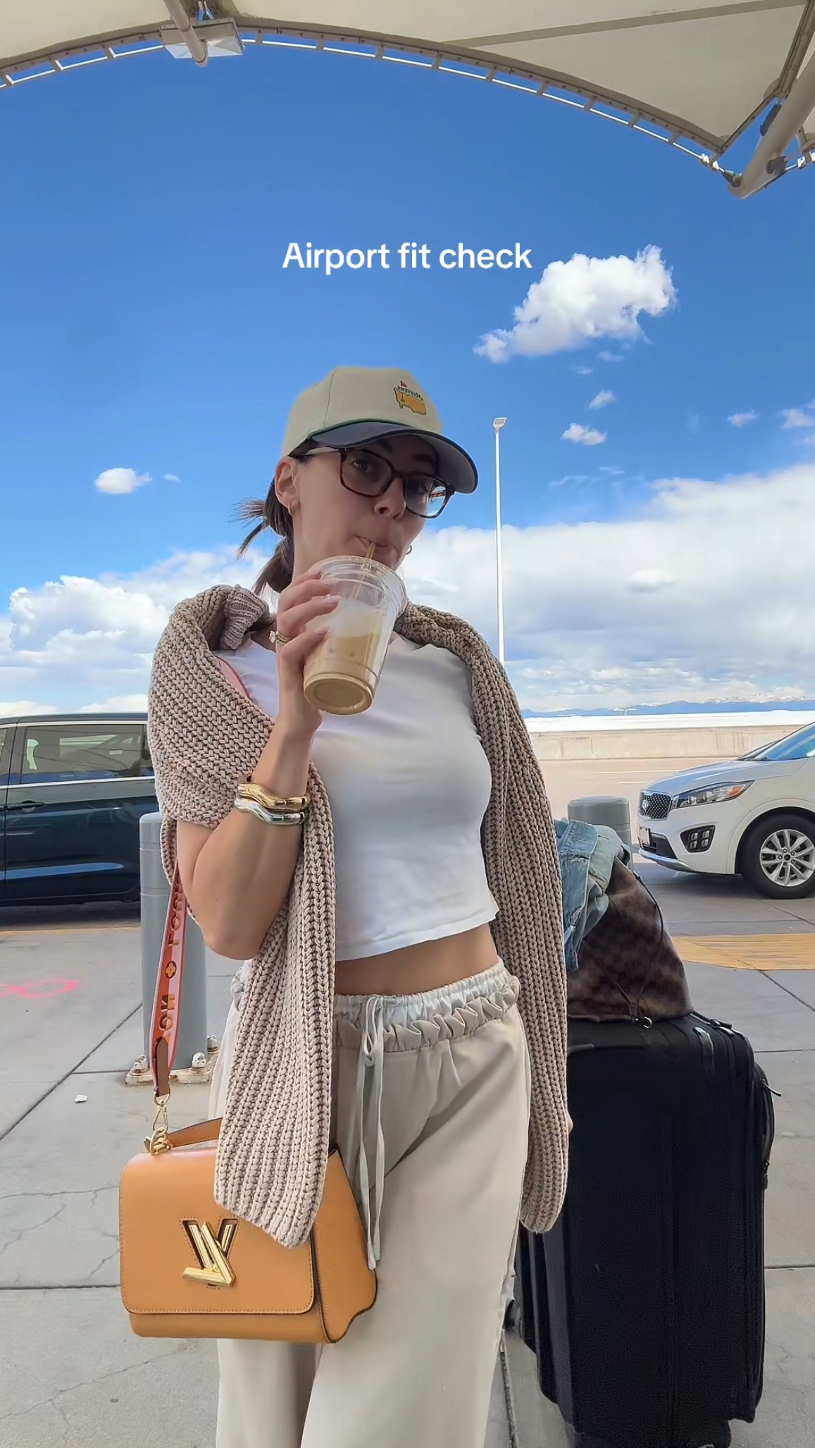 My pants are sold out in this color, but found it in another color and linked some of my other SNDYS travel pants!!! The most comfy. I’m wearing size S.

Sweater in size S, Abercrombie tshirt in small! 

#LTKStyleTip #LTKActive #LTKTravel