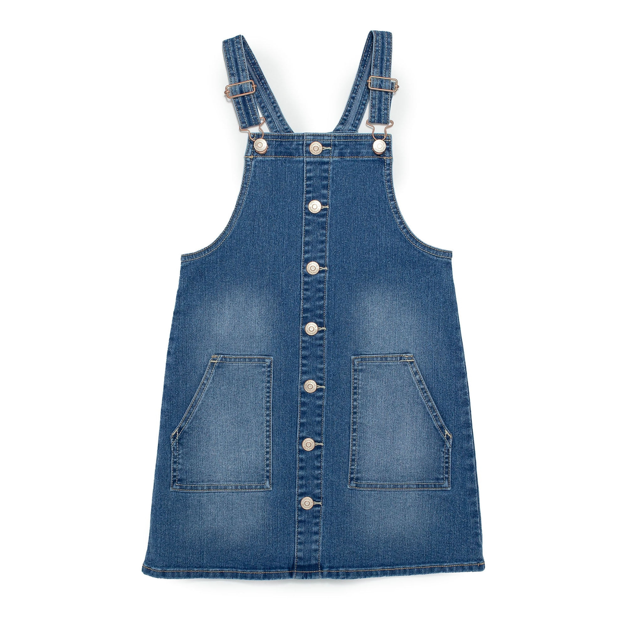 Jordache Girls Denim Jumper Dress, Sizes 4-18 | Walmart (US)