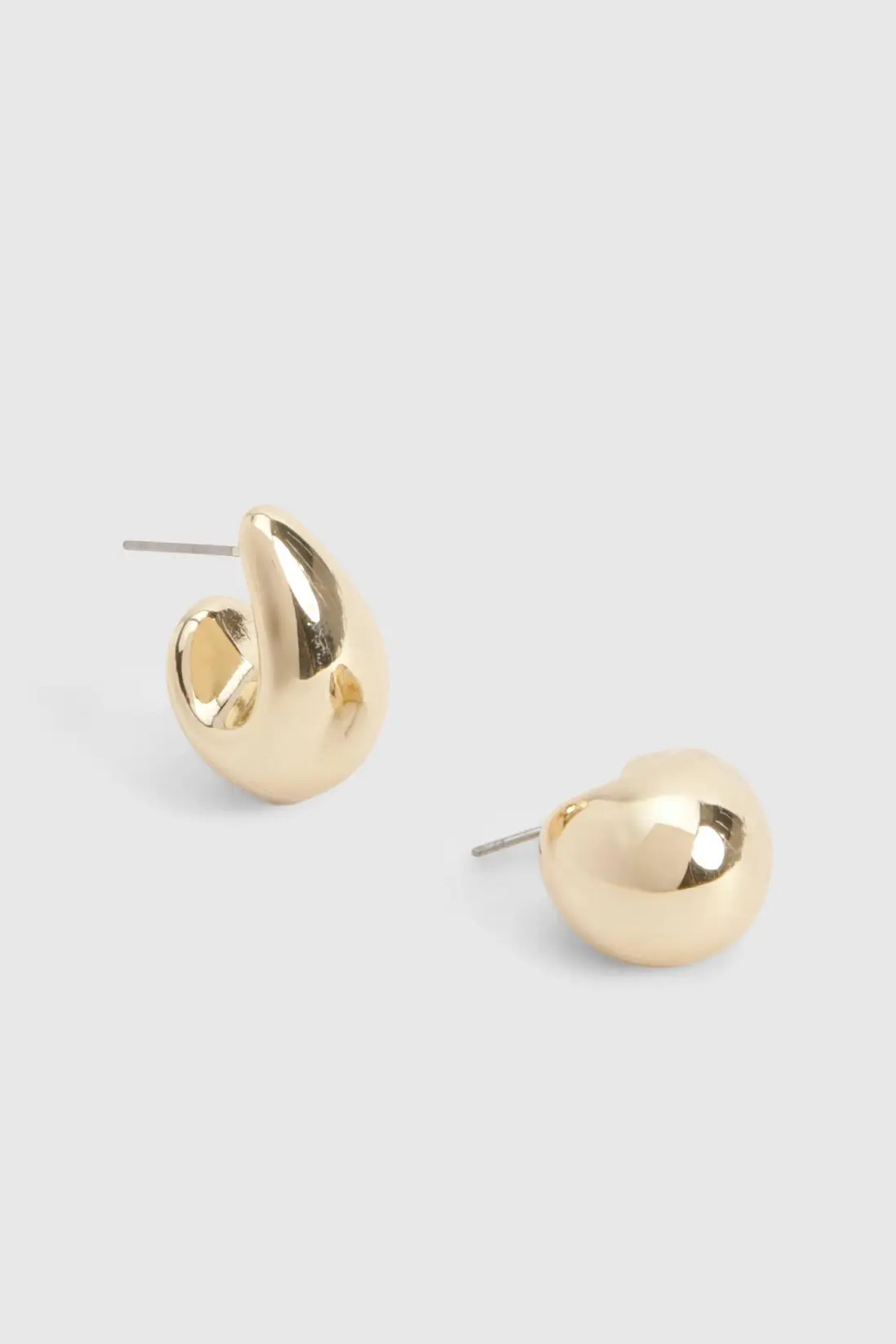 Gold Oversized Chunky Hoop Earrings | Boohoo | Boohoo.com (UK & IE)