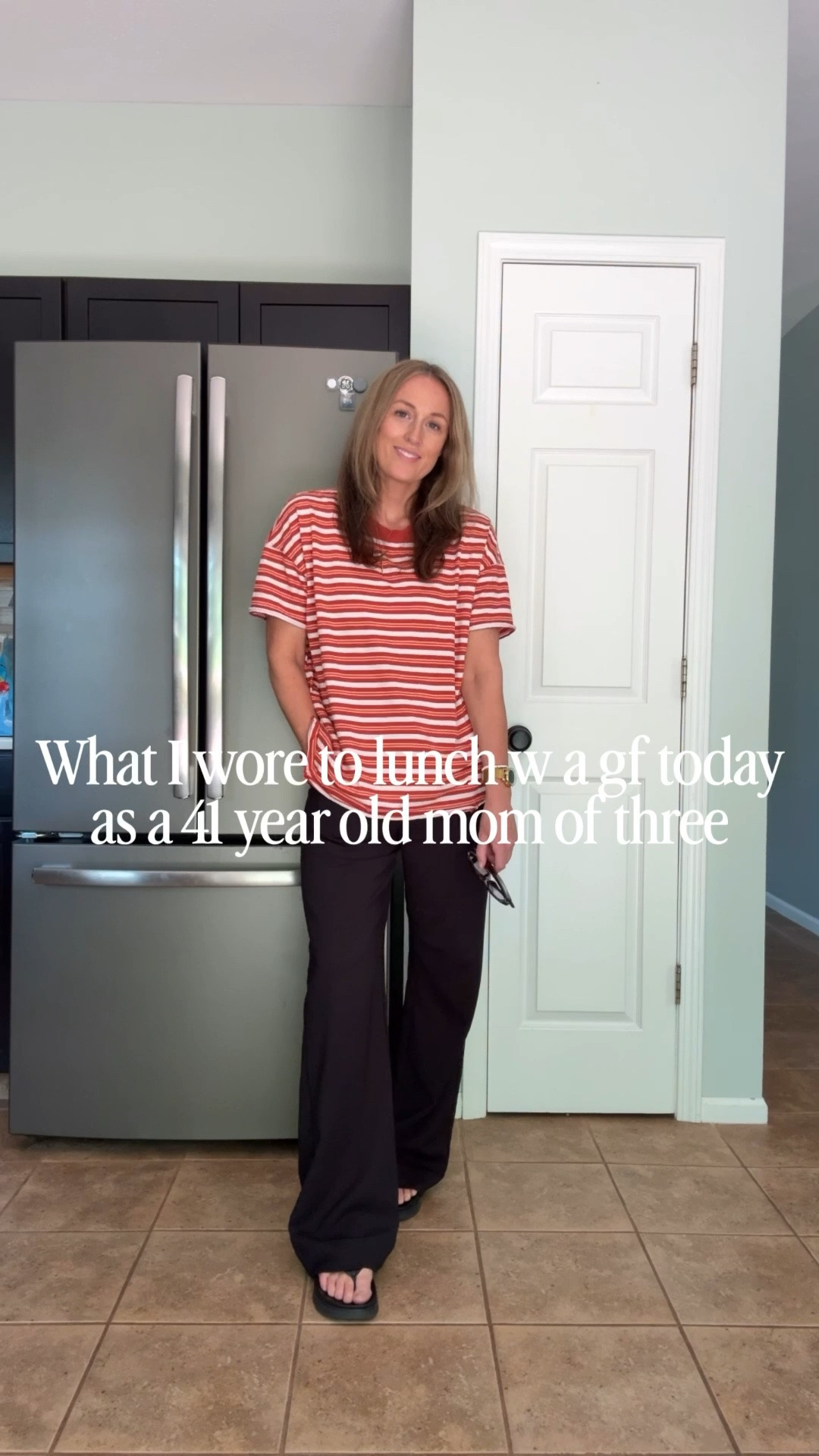 6/4/26 ✨ Tee is a small. Pants are a small long. Sandals run TTS.

Everyday outfits. Easy outfits. Easy outfit ideas. Neutral basics. Spring outfits. Spring outfit idea. Casual outfits. Basic mom outfit. Casual outfit idea. Casual outfit. Everyday outfit. Mom outfit. Street style. Casual mom outfit. Amazon fashion. Sports mom outfits. Sports mom outfit idea.

#LTKootd #LTKmomlife #LTKOver40