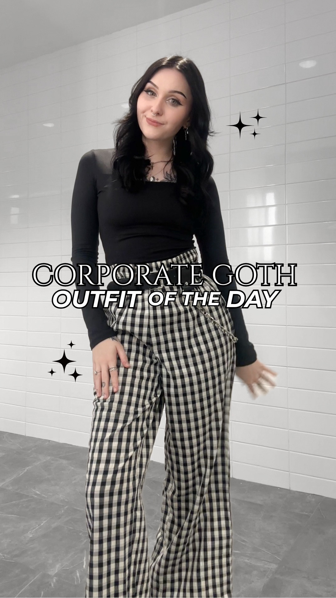 cute lil work ootd 

belt is Mary Wyatt 

#ootd #corporategoth #softalt #alternativefashion 

#LTKootd #LTKgrwm #LTKPetite