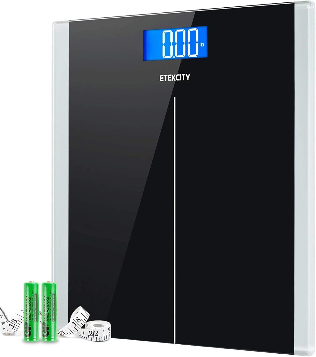 Etekcity Digital Body Weight Bathroom Scale With Step-On Technology, 400 Lb, Body Tape Measure In... | Amazon (US)