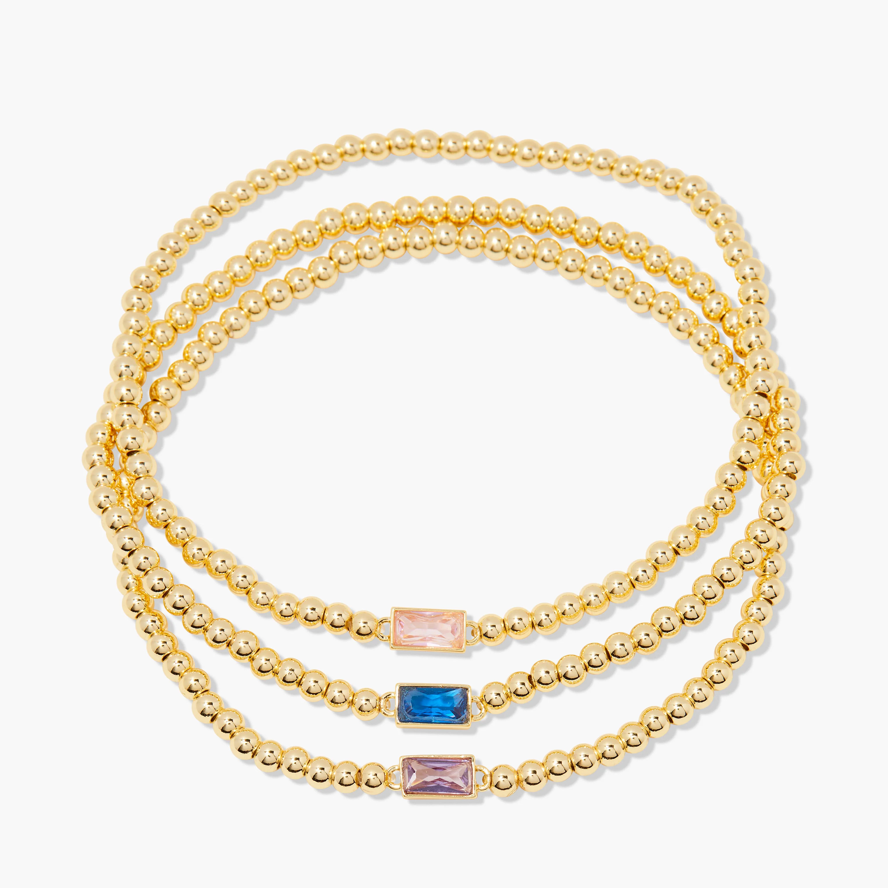 Kylie Three Birthstone Bracelet | Brook and York