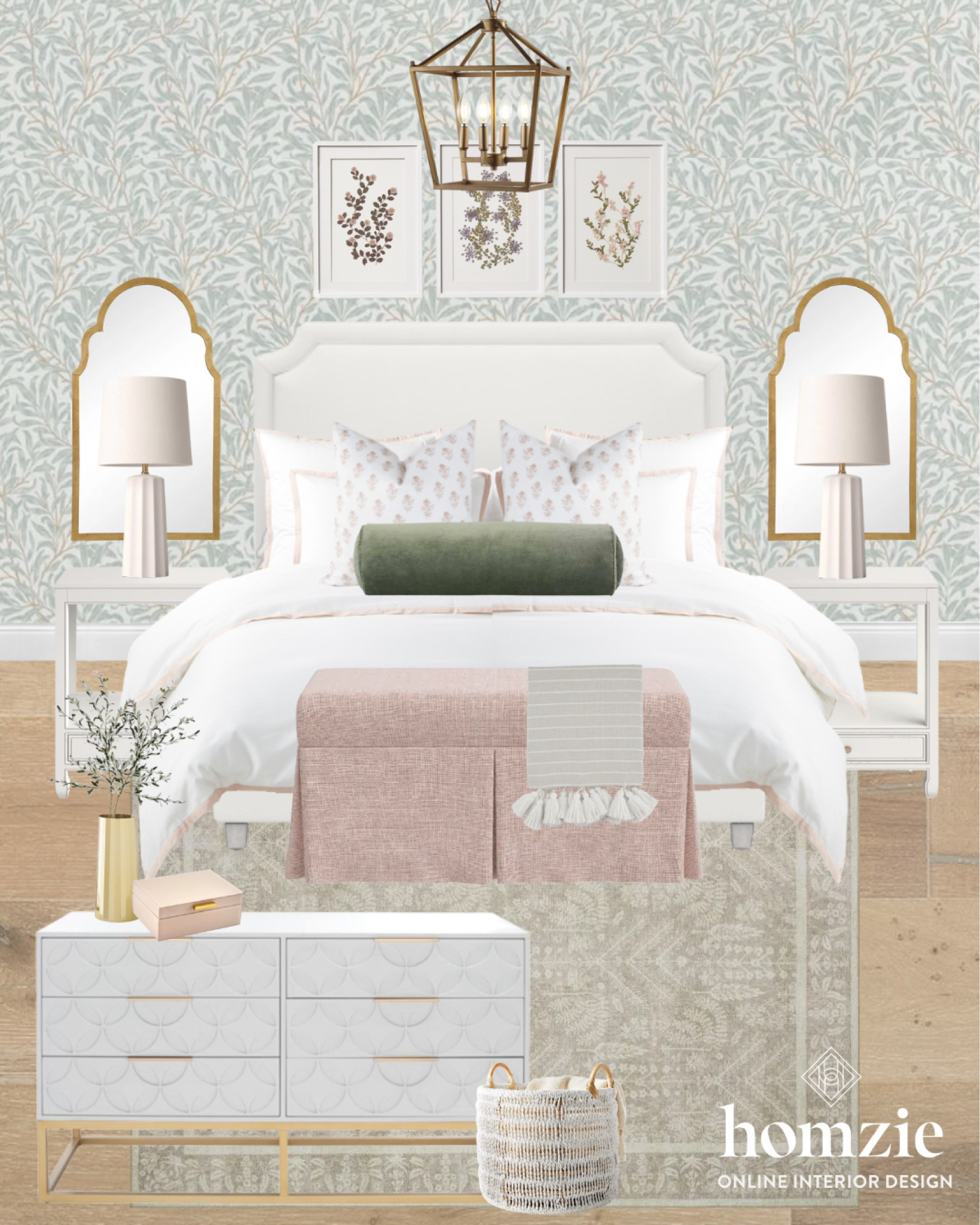 A precious girls bedroom 

Girl bedroom inspo, girls bedroom inspiration, kids bedroom, pink ottoman, wallpaper, green wallpaper, serene bedroom, feminine bedroom, blush bedroom, green bedroom, gold mirror, blush accents, white lamp, white dresser, white bed, white nightstand 

#LTKhome #LTKunder100 #LTKfamily