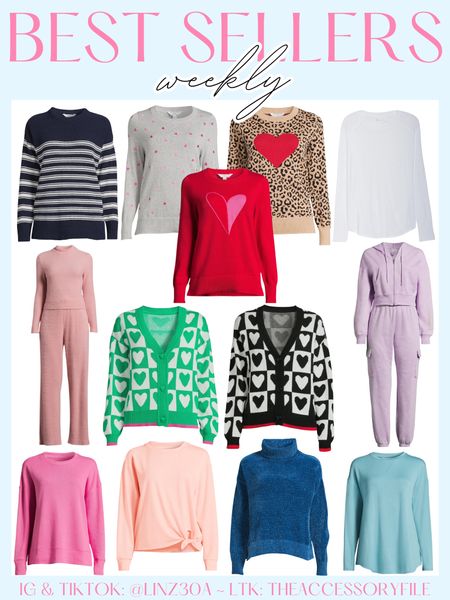This past week’s top 10 best sellers

Valentine’s Day outfits, Valentine’s Day sweaters, nautical sweater, chenille sweater, cruise outfits, vacation outfits, teacher outfits, resort casual, resort wear, two piece matching set, heart cardigans, side slit sweatshirts, best seller, viral Walmart sweatshirt, chenille turtleneck, athleisure, athletic wear, tunic top, seasonal transition pieces, spring fashion, spring outfits, Walmart fashion finds, base layer with thumbholes , Walmart best sellers, Walmart must haves 

#LTKfindsunder100 #LTKSeasonal #LTKMostLoved