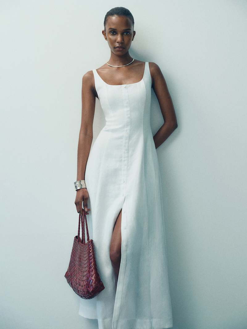 Fraise Linen Dress | Reformation (Global)