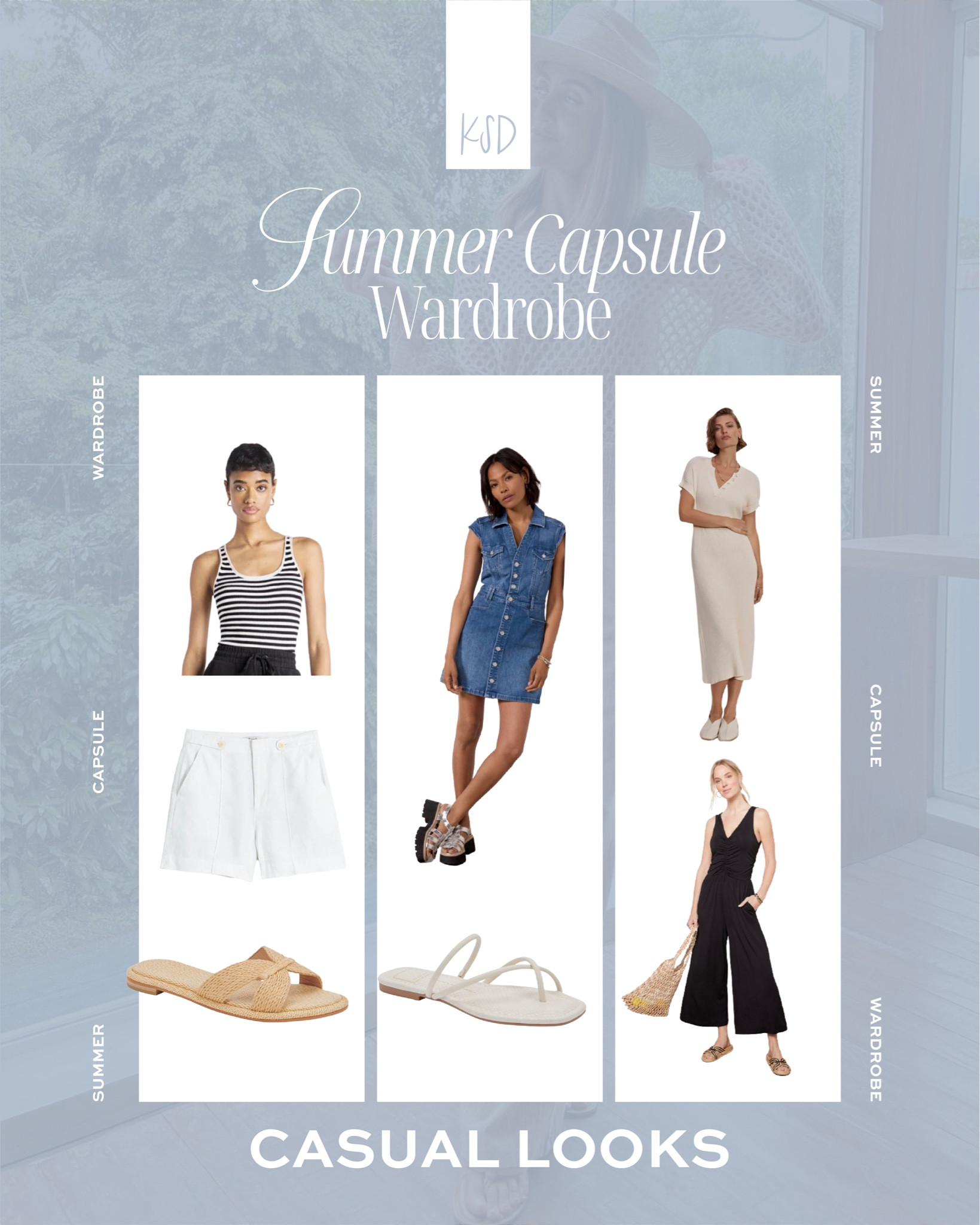 Simple, everyday outfit ideas for warm and sunny weather. Mix and match either sandal option with any of these pieces!

#LTKShoeCrush #LTKStyleTip