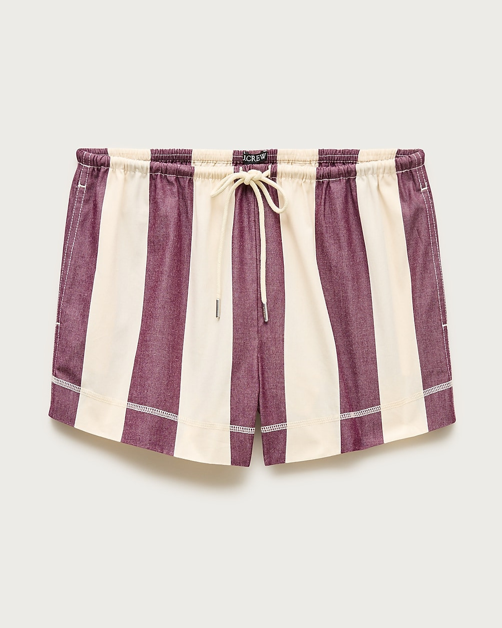 Cruise short in striped lightweight oxford | J. Crew US