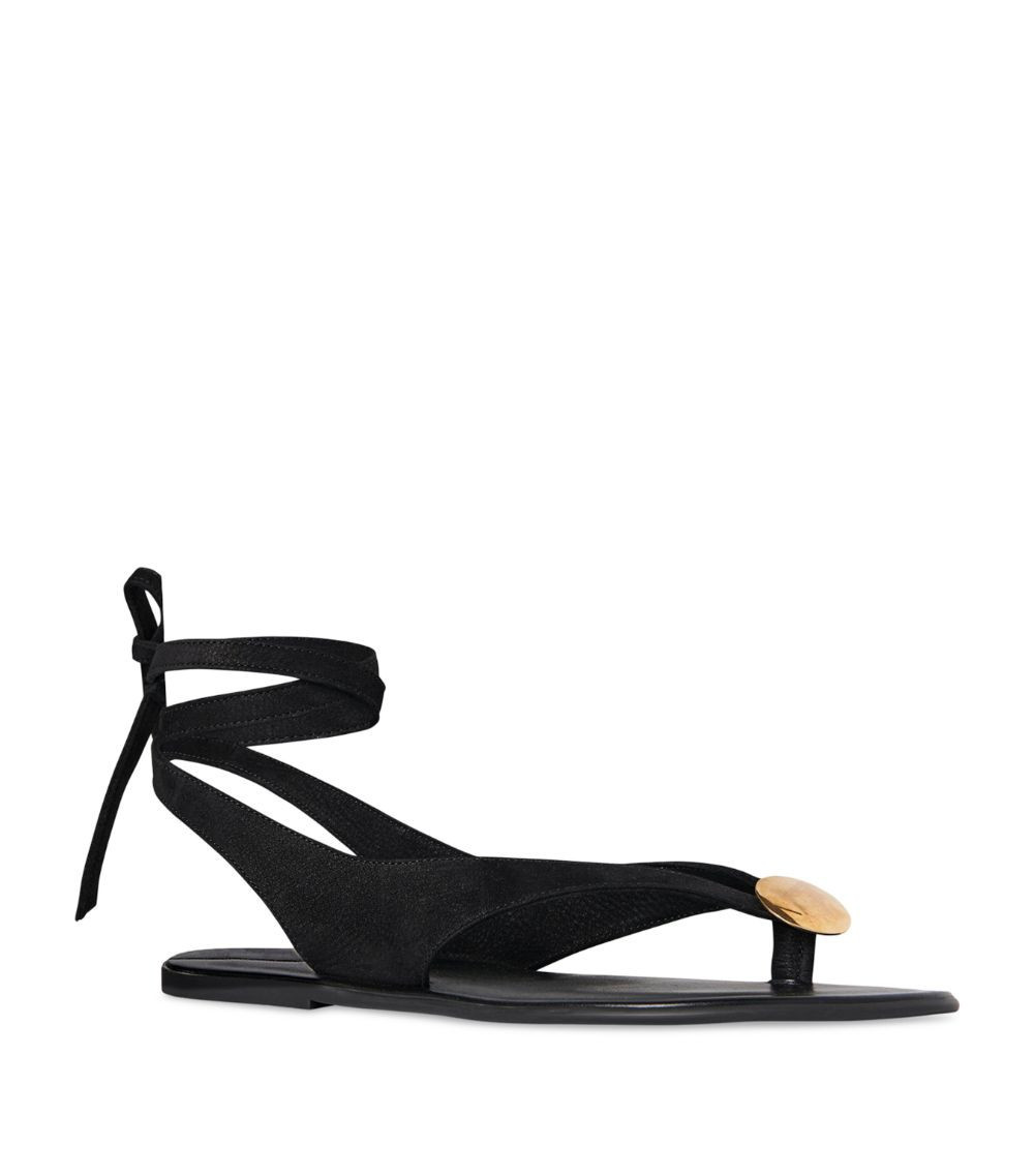 Suede Charm Beach Sandals | Harrods