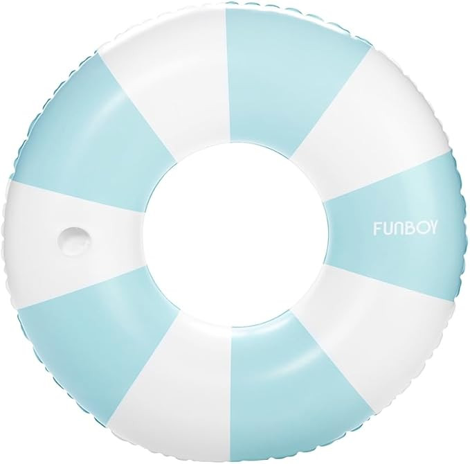 FUNBOY Giant Vintage Stripe Inflatable Tube Pool Float with Cup Holder 48" Large Pool Float for A... | Amazon (US)