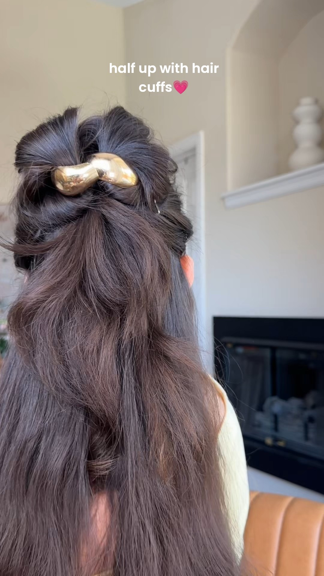 half up hair hack with hair cuffs💗

#LTKBeauty #LTKOver40 #LTKGiftGuide