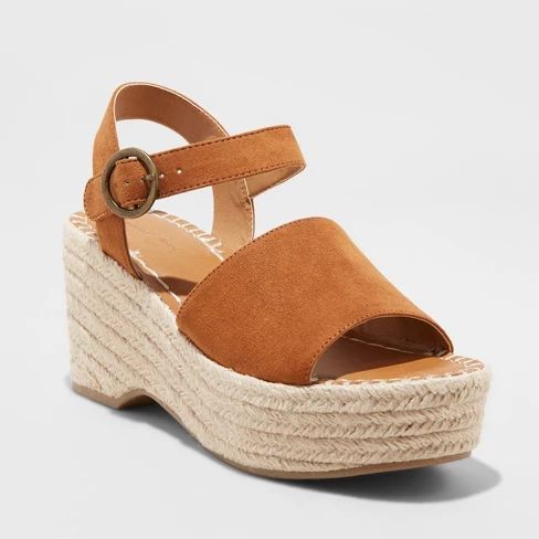 Women's Morgan Two Piece Espadrille Wedge - Universal Thread™ | Target