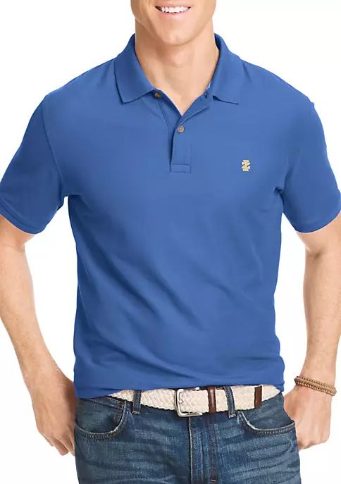 Short Sleeve Solid Stretch Advantage Pique Polo Shirt | Belk